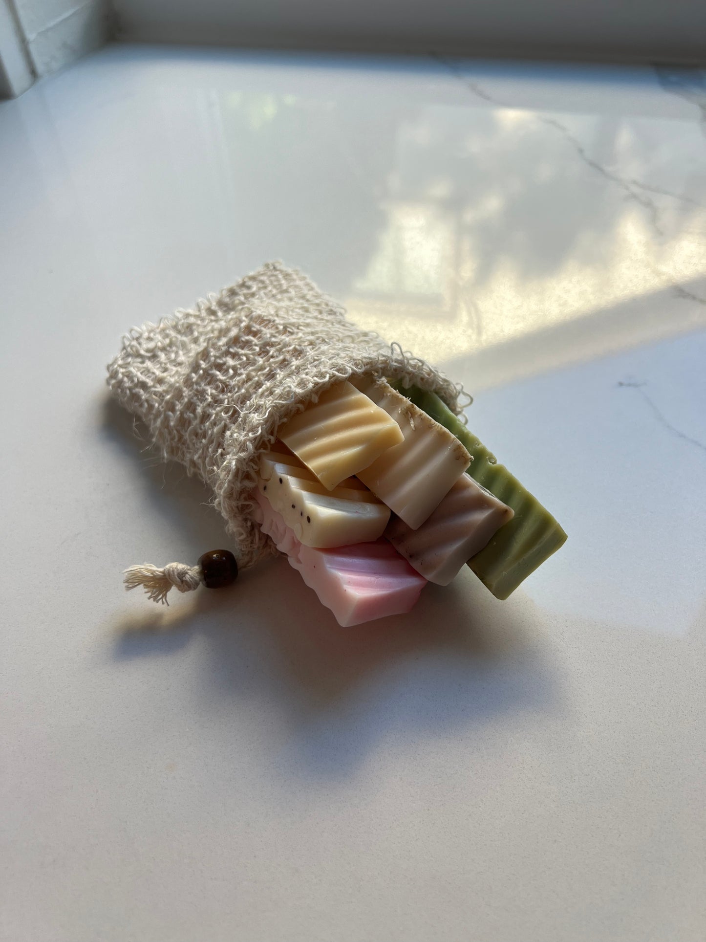 Soap Sample Bag | Goats Milk | Soap Saver Bag with Samples